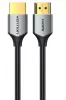 Vention HDMI -> HDMI, (Ultra vékony kivitel, Szürke Aluminum Ötvözet), 0,5m, kábel