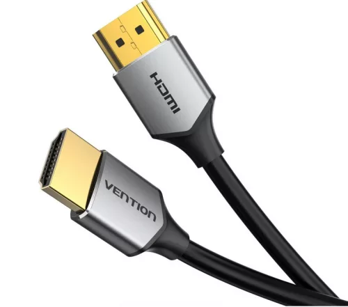 Vention HDMI/M ->HDMI/M (ultravékony, HD, alu,szürke), 1,5m, kábel