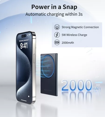 Choetech B708, 2000mah, ultravékony, Powerbank