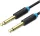 Vention 6.5mm jack/M -> 6.5mm jack/M kábel, (fekete, aranyozott),  1m, kábel