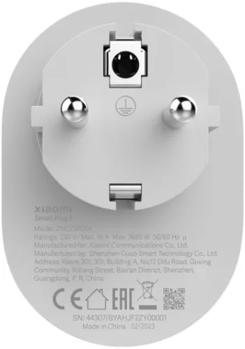 Xiaomi Smart Plug 2 Wi-Fi okoskonnektor
