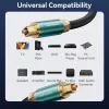 Vention Toslink optikai,  (audio,réz, szövet, zöld), 2m, kábel