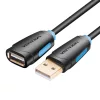 Vention USB-A 2.0/M -> USB-A 2.0/F 1m (hossz, PVC), kábel