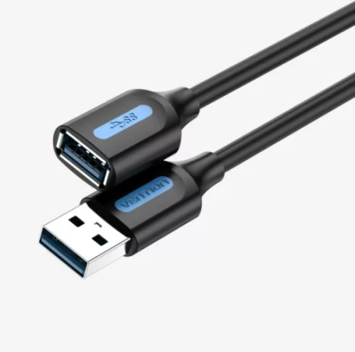 Vention USB-A 3.0/M -> USB-A 3.0/F,  (hosszabbító,PVC), 1,5m, kábel