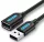 Vention USB-A 2.0/M -> USB-A 2.0/F  (hosszabbító, PVC fekete), 3m, kábel