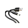 KÁBEL USB-A -> DC 5.5mm, 1m, (fekete), Vention