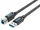 Vention USB-A 3.0/M -> USB-B/M, (PVC,fekete), 1m, kábel