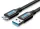 Vention USB-A 3.0/M -> Micro USB-B,  ( PVC,fekete),  2m, kábel