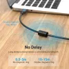 Vention USB-A 2.0/M -> USB-B/M, (PVC, fekete, nyomtatókábel, printerkábel), 1m, kábel