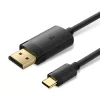 Vention USB-C -> DisplayPort, (4K,fekete),2m, kábel