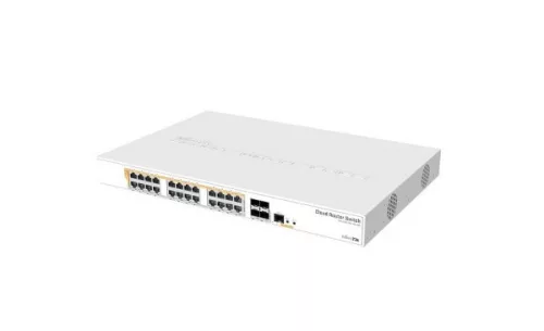 MikroTik CRS328-24P-4S+RM 19"" 1U 24xGbE PoE LAN 500W 4x10GbE SFP+ port Cloud Router Switch