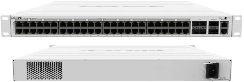 MikroTik CRS354-48P-4S+2Q+RM 48xGbE PoE LAN 4x10G SFP+ 2x40G QSFP+ port Cloud Router PoE Switch