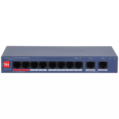 Dahua CS4010-8ET2GT-110 8x10/100 Mbps PoE + 2x1 Gbps uplink, 110W, Cloud Managed PoE Switch