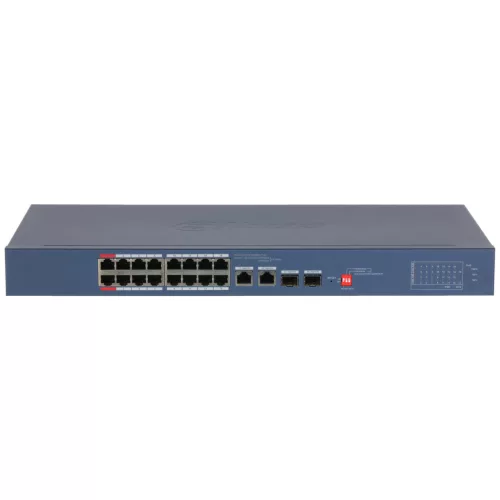 Dahua CS4218-16ET-135 16x10/100 Mbps PoE + 2x1 Gbps RJ-45/SFP Combo Uplink, 135W, Cloud Managed PoE Switch