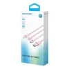 Vention USB-A 2.0/M -> USB-C/Lightning/Micro USB-B, 1,5m,(pink,3A,3in1), kábel