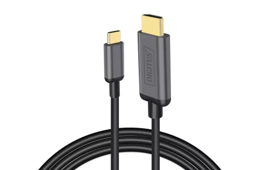 DIGITUS DA-70821 USB C - HDMI A 1,8m szürke video átalakító kábel
