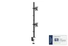 DIGITUS DA-90438 C-bilincses/gyűrűs univerzális VESA 75/100 2-es fekete függőleges monitor tartó állvány