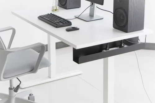 DIGITUS DA-90448 Asztal alatti fekete kábelvezető csatorna