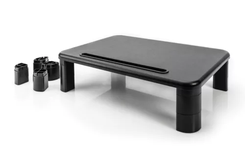 DIGITUS DA-90458 Állítható magasságú fekete monitor állvány