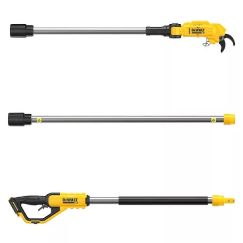 DEWALT Magassági ágvágó, 18V XR, 20cm láncvezetővel, akkumulátor és töltő nélkül