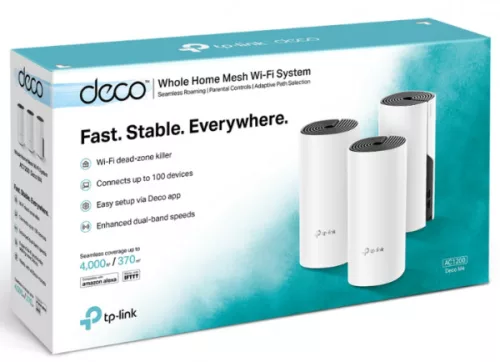 TP-LINK MESH DECO M4 (2-PACK) AC1200 Whole Home WiFi System