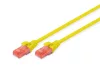 DIGITUS DK-1617-005/Y Cat.6 U/UTP LSZH 0,5m sárga patch kábel