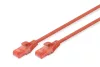 DIGITUS DK-1617-010/R Cat.6 U/UTP LSZH 1m piros patch kábel
