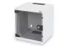 DIGITUS DN-10-05U-1 10" 6U 330x312x300mm üvegajtós szürke fali rack szekrény