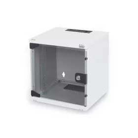   DIGITUS DN-10-05U-1 10" 6U 330x312x300mm üvegajtós szürke fali rack szekrény