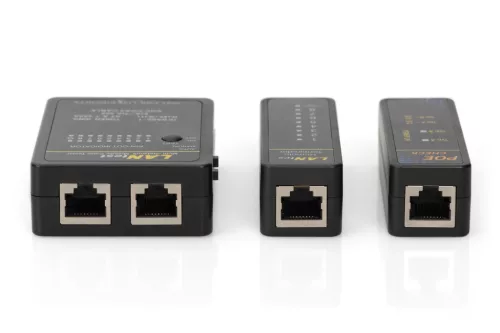 DIGITUS DN-14001-1 Hálózati (RJ45, BNC, PoE) kábel teszter