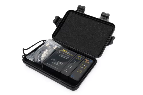 DIGITUS DN-14001-1 Hálózati (RJ45, BNC, PoE) kábel teszter