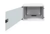 DIGITUS DN-19 07U-S-1 19" 7U 370x540x400mm lapraszerelt üvegajtós szürke fali rack szekrény