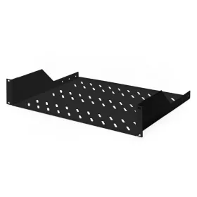   DIGITUS DN-19 TRAY-2-SW 19"" 2U 370mm mély fekete fix polc
