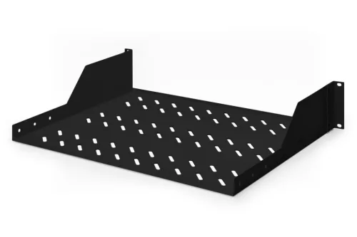 DIGITUS DN-19 TRAY-2-SW 19"" 2U 370mm mély fekete fix polc