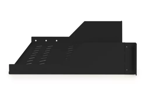 DIGITUS DN-19 TRAY-2-SW 19"" 2U 370mm mély fekete fix polc