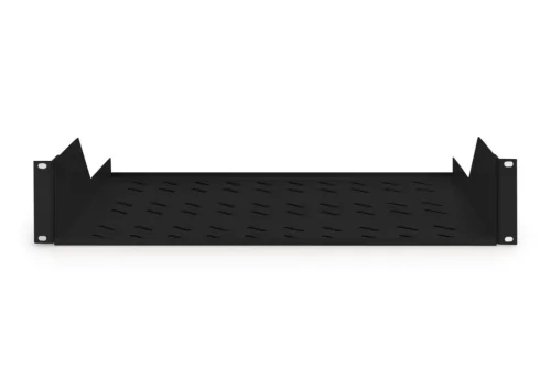 DIGITUS DN-19 TRAY-2-SW 19"" 2U 370mm mély fekete fix polc