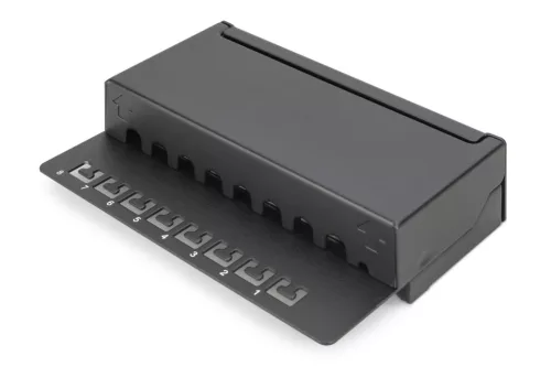 DIGITUS DN-91608SD Cat.6 8port asztali fekete árnyékolt patch panel