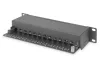DIGITUS DN-91612S Cat.6 12port asztali fekete árnyékolt patch panel