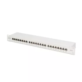  DIGITUS DN-91624S-EA 19" 1U 24port Cat.6A kompakt szürke árnyékolt patch panel