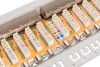 DIGITUS DN-91624S 19" 1U 24port Cat.6 kompakt szürke árnyékolt patch panel