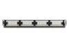 DIGITUS DN-91624U-CR 19" 1U 24port Cat.6 kompakt fekete árnyékolatlan patch panel