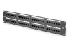 DIGITUS DN-91648U 19" 2U 48port Cat.6 kompakt fekete árnyékolatlan patch panel
