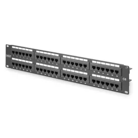   DIGITUS DN-91648U 19" 2U 48port Cat.6 kompakt fekete árnyékolatlan patch panel