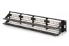 DIGITUS DN-91648U 19" 2U 48port Cat.6 kompakt fekete árnyékolatlan patch panel