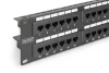 DIGITUS DN-91648U 19" 2U 48port Cat.6 kompakt fekete árnyékolatlan patch panel