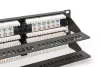 DIGITUS DN-91648U 19" 2U 48port Cat.6 kompakt fekete árnyékolatlan patch panel