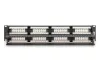 DIGITUS DN-91648U 19" 2U 48port Cat.6 kompakt fekete árnyékolatlan patch panel