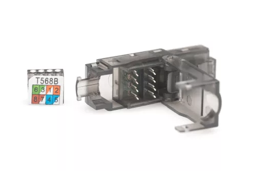 DIGITUS DN-93633 Szerszám nélkül szerelhető árnyékolatlan dugó Cat.6A kábelekhez