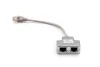 DIGITUS DN-93904 Cat.5e árnyékolt RJ45/RJ45 LAN-LAN lengő Y elosztó