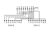 DIGITUS DN-93904 Cat.5e árnyékolt RJ45/RJ45 LAN-LAN lengő Y elosztó